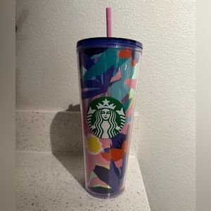 Starbucks Venti Tumbler floral print